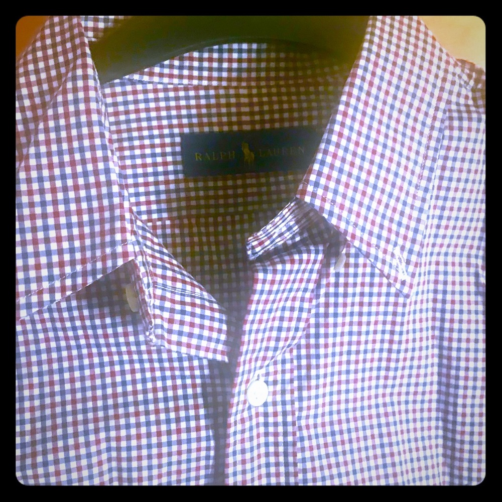 Ralph Lauren MClassic3 Red/Blue Button Down
